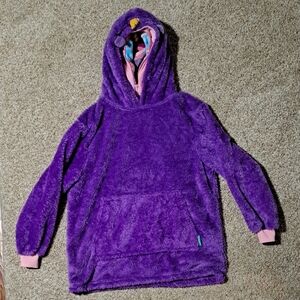 Plush Purple Kids Hoodie